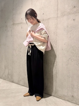 「URBAN RESEARCH Sonny Label（アーバンリサーチサニーレーベル）のアイテム（トップス）」を使った、香織さん（レディース・154cm）の春コーディネート