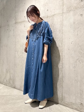 「アイテム（財布/小物）」を使った、香織さん（レディース・154cm）の秋コーディネート