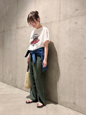 「GOOD ROCK SPEED（グッドロックスピード）のアイテム」を使った、香織さん（レディース・154cm）の夏コーディネート