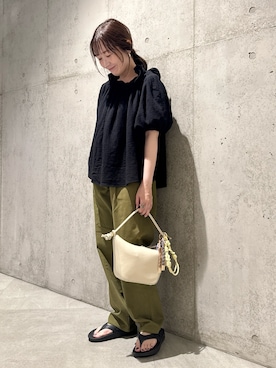 「アイテム（財布/小物）」を使った、香織さん（レディース・154cm）の夏コーディネート