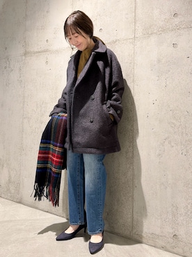 「アイテム（テーラードジャケット）」を使った、香織さん（レディース・154cm）の秋コーディネート