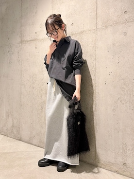 「URBAN RESEARCH Sonny Label（アーバンリサーチサニーレーベル）のアイテム」を使った、香織さん（レディース・154cm）の冬コーディネート