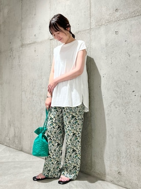 「アイテム（サンダル、その他）」を使った、香織さん（レディース・154cm）の夏コーディネート