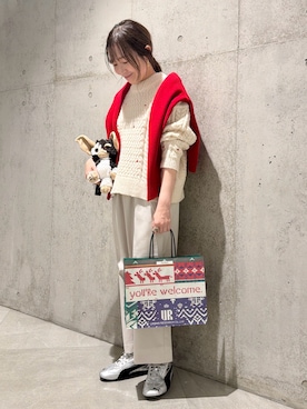 「アイテム（雑貨/ホビー）」を使った、香織さん（レディース・154cm）の冬コーディネート