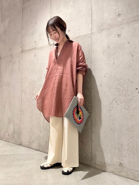 「URBAN RESEARCH Sonny Label（アーバンリサーチサニーレーベル）のアイテム」を使った、香織さん（レディース・154cm）の春コーディネート