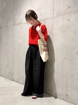 「URBAN RESEARCH Sonny Label（アーバンリサーチサニーレーベル）のアイテム（バッグ）」を使った、香織さん（レディース・154cm）の夏コーディネート