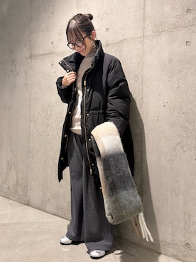 香織さん（骨格ストレート・レディース・154cm）の冬コーディネート