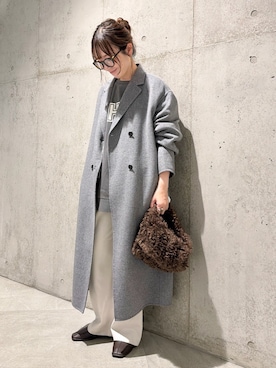 「アイテム（その他アウター）」を使った、香織さん（レディース・154cm）の秋コーディネート