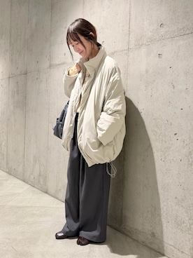 「FORK&SPOON（フォークアンドスプーン）のアイテム」を使った、香織さん（レディース・154cm）の冬コーディネート