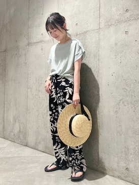 「BENELLI（ベネリ）のアイテム」を使った、香織さん（レディース・154cm）の夏コーディネート