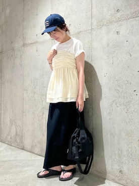 香織さん（レディース・154cm）の夏コーディネート