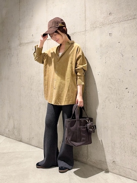 「URBAN RESEARCH Sonny Label（アーバンリサーチサニーレーベル）のアイテム（バッグ）」を使った、香織さん（レディース・154cm）の秋コーディネート