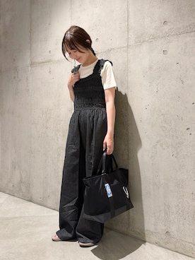 「URBAN RESEARCH Sonny Label（アーバンリサーチサニーレーベル）のアイテム（バッグ）」を使った、香織さん（レディース・154cm）の夏コーディネート