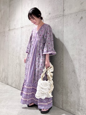 「sara mallika（サラ マリカ）のアイテム（ワンピース/ドレス）」を使った、香織さん（レディース・154cm）の秋コーディネート