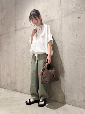 「URBAN RESEARCH Sonny Label（アーバンリサーチサニーレーベル）のアイテム」を使った、香織さん（レディース・154cm）の春コーディネート
