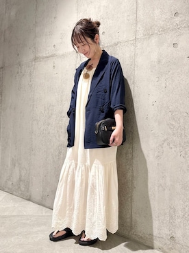「URBAN RESEARCH Sonny Label（アーバンリサーチサニーレーベル）のアイテム（ジャケット/アウター）」を使った、香織さん（レディース・154cm）の春コーディネート