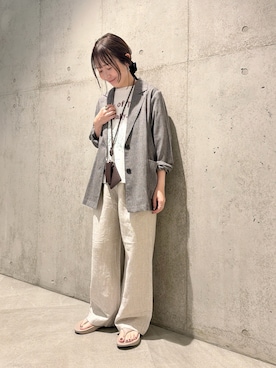 「URBAN RESEARCH Sonny Label（アーバンリサーチサニーレーベル）のアイテム（バッグ）」を使った、香織さん（レディース・154cm）の春コーディネート