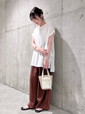 香織さん(レディース・154cm)の夏コーディネート