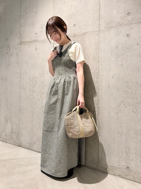「URBAN RESEARCH Sonny Label（アーバンリサーチサニーレーベル）のアイテム（シューズ）」を使った、香織さん（レディース・154cm）の春コーディネート