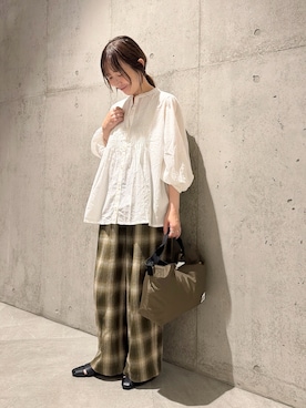 「URBAN RESEARCH Sonny Label（アーバンリサーチサニーレーベル）のアイテム（バッグ）」を使った、香織さん（レディース・154cm）の夏コーディネート