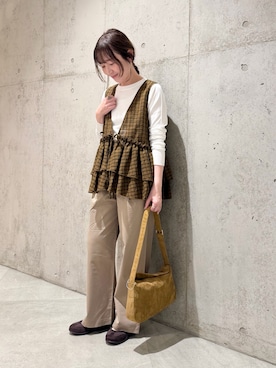 「URBAN RESEARCH Sonny Label（アーバンリサーチサニーレーベル）のアイテム（シューズ）」を使った、香織さん（レディース・154cm）の春コーディネート