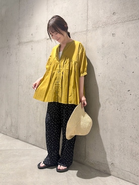 「URBAN RESEARCH Sonny Label（アーバンリサーチサニーレーベル）のアイテム」を使った、香織さん（レディース・154cm）の夏コーディネート