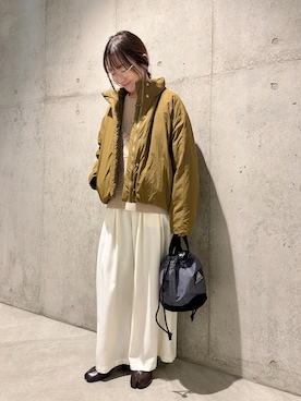 「アイテム（その他雑貨）」を使った、香織さん（レディース・154cm）の冬コーディネート