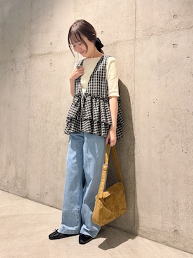 「URBAN RESEARCH Sonny Label（アーバンリサーチサニーレーベル）のアイテム（シューズ）」を使った、香織さん（レディース・154cm）の春コーディネート