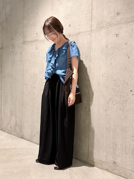 「URBAN RESEARCH Sonny Label（アーバンリサーチサニーレーベル）のアイテム（バッグ）」を使った、香織さん（レディース・154cm）の夏コーディネート