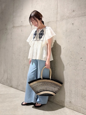 「URBAN RESEARCH Sonny Label（アーバンリサーチサニーレーベル）のアイテム」を使った、香織さん（レディース・154cm）の春コーディネート