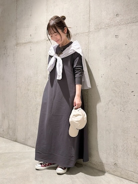 「URBAN RESEARCH Sonny Label（アーバンリサーチサニーレーベル）のアイテム（帽子）」を使った、香織さん（レディース・154cm）の春コーディネート