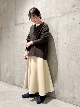 「URBAN RESEARCH Sonny Label（アーバンリサーチサニーレーベル）のアイテム」を使った、香織さん（骨格ストレート・レディース・154cm）の冬コーディネート