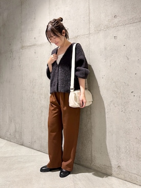 「URBAN RESEARCH Sonny Label（アーバンリサーチサニーレーベル）のアイテム（バッグ）」を使った、香織さん（レディース・154cm）の秋コーディネート