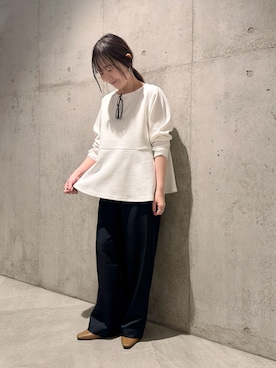 「FORK&SPOON（フォークアンドスプーン）のアイテム」を使った、香織さん（レディース・154cm）の春コーディネート