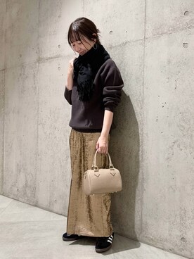 香織さん（レディース・154cm）の冬コーディネート