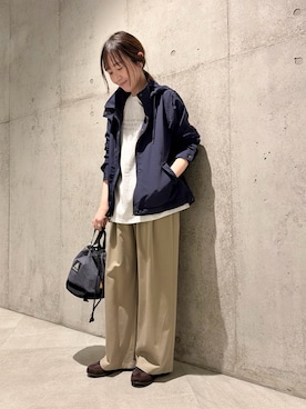 「FORK&SPOON（フォークアンドスプーン）のアイテム」を使った、香織さん（レディース・154cm）の春コーディネート