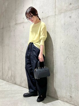 「ARTESANOS（アルテサノス）のARTESANOS　ビットローファー（ローファー）」を使った、香織さん（レディース・154cm）の夏コーディネート