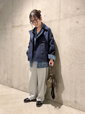 「URBAN RESEARCH Sonny Label（アーバンリサーチサニーレーベル）のアイテム（パンツ）」を使った、香織さん（レディース・154cm）の春コーディネート