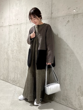 「URBAN RESEARCH Sonny Label（アーバンリサーチサニーレーベル）のアイテム（その他アウター）」を使った、香織さん（レディース・154cm）の秋コーディネート
