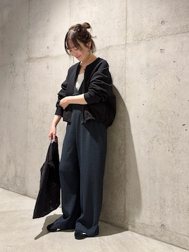 「URBAN RESEARCH Sonny Label（アーバンリサーチサニーレーベル）のアイテム（バッグ）」を使った、香織さん（レディース・154cm）の秋コーディネート