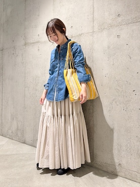 「URBAN RESEARCH Sonny Label（アーバンリサーチサニーレーベル）のアイテム（バッグ）」を使った、香織さん（レディース・154cm）の秋コーディネート