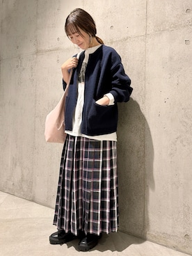 「URBAN RESEARCH Sonny Label（アーバンリサーチサニーレーベル）のアイテム（ショルダーバッグ）」を使った、香織さん（レディース・154cm）の秋コーディネート