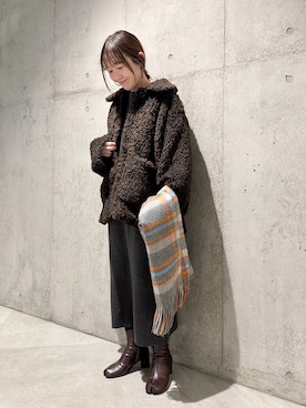 香織さん（レディース・154cm）の冬コーディネート