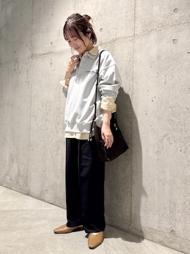 「URBAN RESEARCH Sonny Label（アーバンリサーチサニーレーベル）のアイテム（シャツ/ブラウス）」を使った、香織さん（レディース・154cm）の秋コーディネート