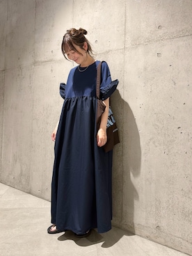 「URBAN RESEARCH Sonny Label（アーバンリサーチサニーレーベル）のアイテム（アクセサリー）」を使った、香織さん（レディース・154cm）の夏コーディネート