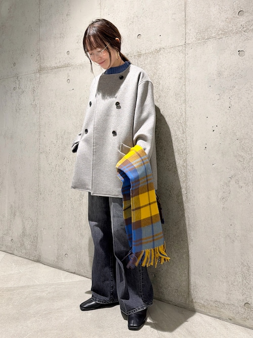 34サイズ/低身長向けも展開』センタープレスストレートデニム（デニム