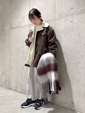 香織さん（レディース・154cm）の冬コーディネート