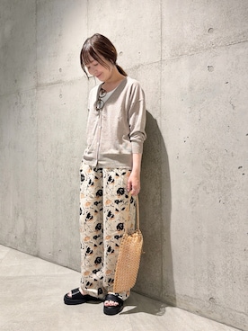 「URBAN RESEARCH Sonny Label（アーバンリサーチサニーレーベル）のアイテム」を使った、香織さん（レディース・154cm）の夏コーディネート