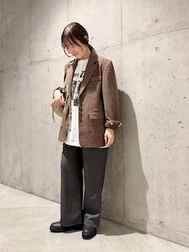 「URBAN RESEARCH Sonny Label（アーバンリサーチサニーレーベル）のアイテム（バッグ）」を使った、香織さん（レディース・154cm）の秋コーディネート