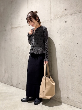 「URBAN RESEARCH Sonny Label（アーバンリサーチサニーレーベル）のアイテム（バッグ）」を使った、香織さん（レディース・154cm）の秋コーディネート